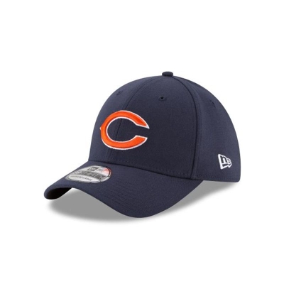 Blue Chicago Bears Hat - New Era NFL Team Classic 39THIRTY Stretch Fit Caps USA1359728